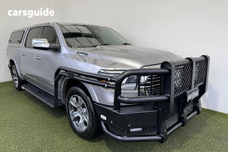 Silver 2022 Ram 1500 Crew Cab Utility Laramie (Hybrid)