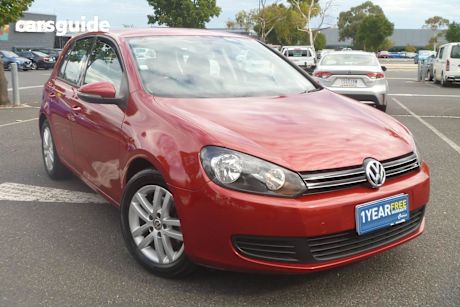Red 2009 Volkswagen Golf Hatchback 2.0 Tdi Pacific