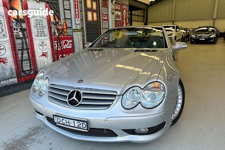 Silver 2003 Mercedes-Benz SL-Class Sedan SL55 AMG R