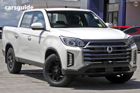 White 2024 KGM Ssangyong Musso Ute Tray ULTIMATE 4X4