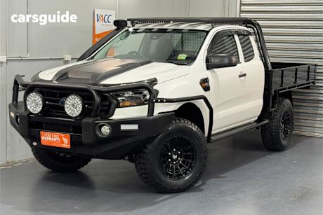 White 2021 Ford Ranger Ute Tray XL 4X4