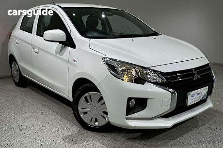 White 2021 Mitsubishi Mirage Hatch ES F