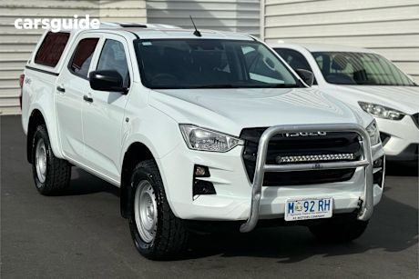 White 2023 Isuzu D-MAX Ute Tray SX 4X4