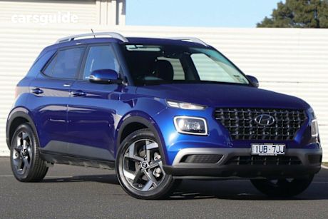 Blue 2024 Hyundai Venue SUV ELITE F