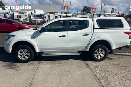 White 2017 Mitsubishi Triton Ute Tray GLX+ 4X4