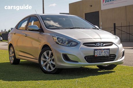 Silver 2011 Hyundai Accent Sedan Active