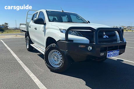 White 2021 Mitsubishi Triton Ute Tray GLX ADAS 4X4