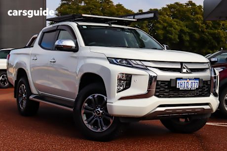 White 2021 Mitsubishi Triton Ute Tray GLS 4X4