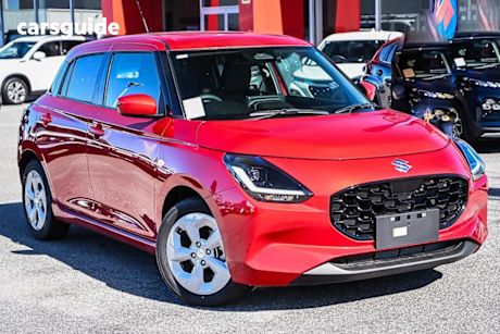 Red 2025 Suzuki Swift Hatch HYBRID PLUS F