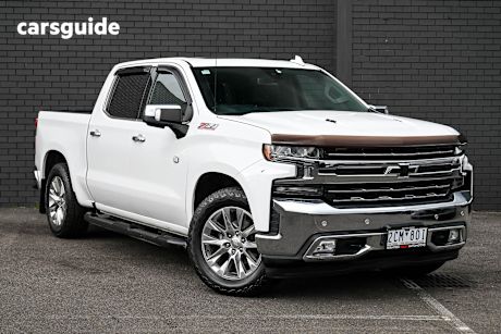 White 2020 Chevrolet Silverado Crew Cab Utility 1500 Ltz Premium Tech Pack