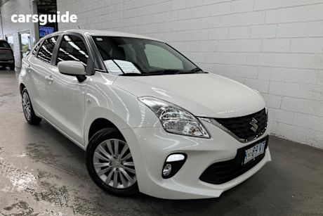 White 2023 Suzuki Baleno Hatch GL F