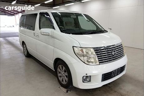 White 2007 Nissan Elgrand OtherCar 8 SEATER LUXURY PEOPLE MOVER