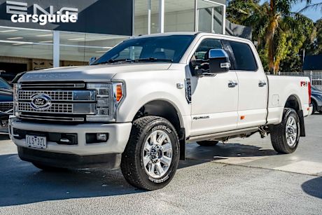 White 2017 Ford F350 Ute Tray PLATINUM