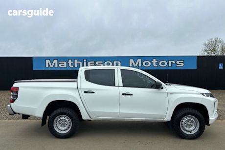 White 2018 Mitsubishi Triton Ute Tray GLX ADAS 4X4