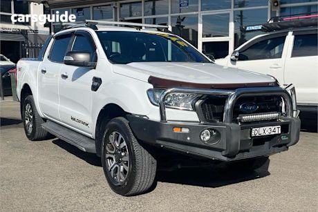 White 2017 Ford Ranger Ute Tray WILDTRAK 4X4