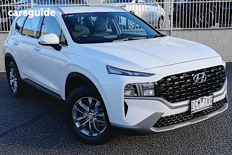 White 2022 Hyundai Santa FE Wagon Crdi (Awd)