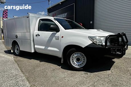 White 2015 Toyota Hilux Cab Chassis Workmate