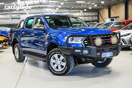 Blue 2020 Ford Ranger Ute Tray XLT 4X4