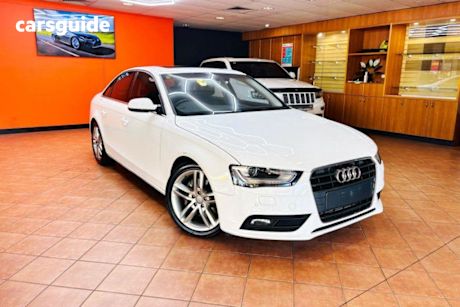White 2012 Audi A4 Sedan 3.0 TDI B8 (8K) MY13