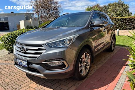 Silver 2016 Hyundai Santa FE Wagon Highlander Crdi (4X4)