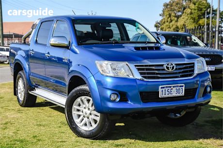 Blue 2014 Toyota Hilux Ute Tray SR5 4X4
