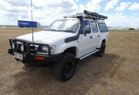 White 2001 Toyota Hilux Dual Cab Pick-up (4X4)