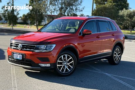 Orange 2017 Volkswagen Tiguan SUV 110TDI COMFORTLINE 4WD