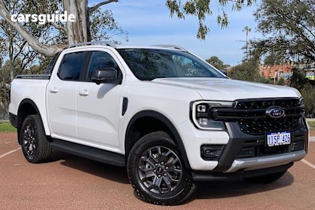 White 2025 Ford Ranger Ute Tray WILDTRAK 4X4