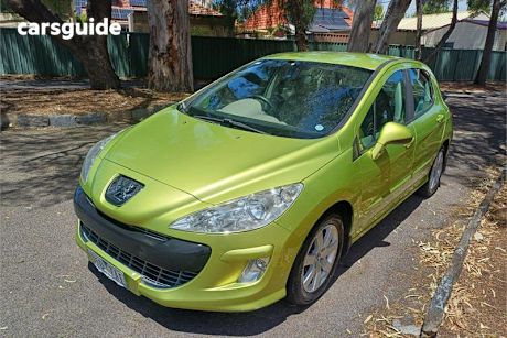 Yellow 2008 Peugeot 308 Hatchback Xse Hdi