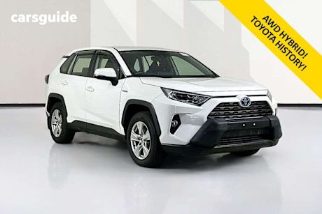 White 2021 Toyota RAV4 Wagon Gx (Awd) Hybrid