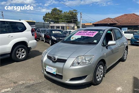 Silver 2007 Toyota Corolla Hatchback Ascent
