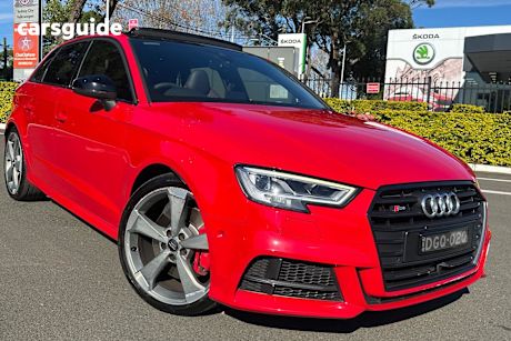 Red 2020 Audi S3 Sportback 2.0 Tfsi Quattro