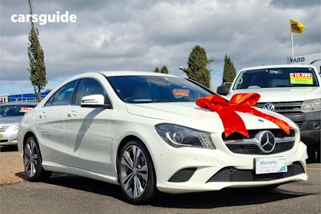 White 2014 Mercedes-Benz CLA-Class Coupe CLA200