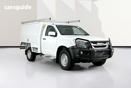 White 2019 Isuzu D-MAX Cab Chassis Sx (4X4)