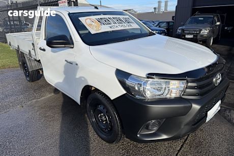 White 2015 Toyota Hilux Cab Chassis Workmate