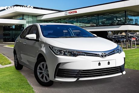 White 2019 Toyota Corolla Sedan ASCENT F