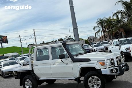 White 2018 Toyota Landcruiser Ute Tray GXL 4X4
