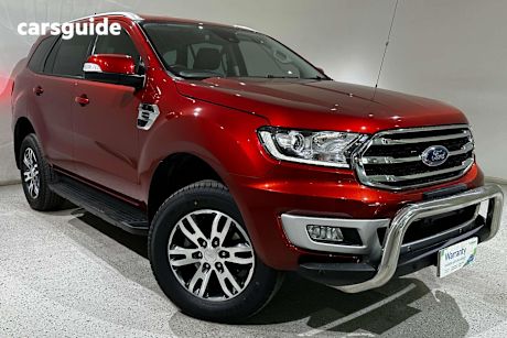 Red 2019 Ford Everest SUV TREND 4X4