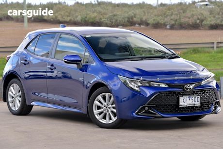 Blue 2022 Toyota Corolla Hatch SX F