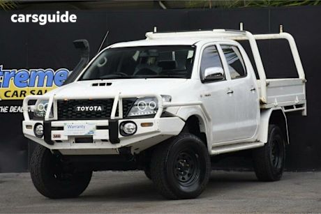 White 2008 Toyota Hilux Ute Tray SR5 4X4