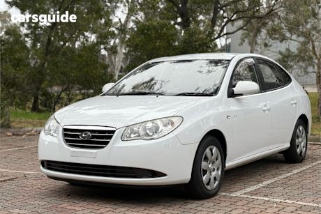 White 2007 Hyundai Elantra Sedan Slx