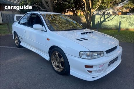 White 1997 Subaru Impreza Coupe WRX LTD ED
