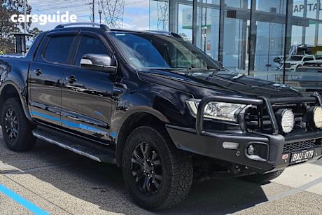 Black 2019 Ford Ranger Ute Tray WILDTRAK 4X4