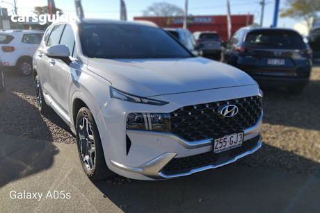 White 2022 Hyundai Santa FE Wagon Highlander Hev (6 Seat)