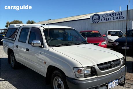 White 2004 Toyota Hilux Dual Cab Pick-up