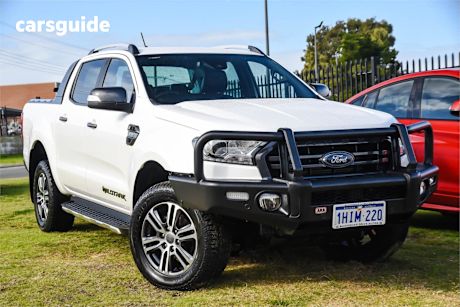 White 2022 Ford Ranger Ute Tray WILDTRAK 4X4