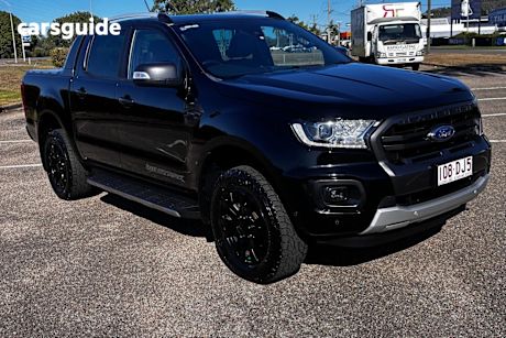 Black 2021 Ford Ranger Ute Tray WILDTRAK 4X4