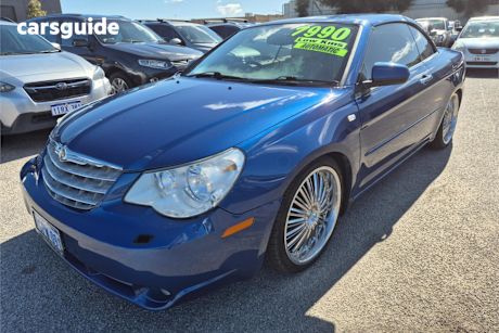 Blue 2010 Chrysler Sebring Cabriolet Cabrio Limited