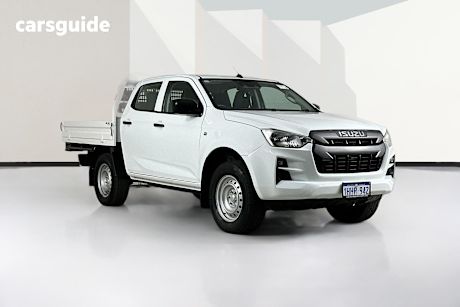 White 2021 Isuzu D-MAX Crew Cab Chassis Sx (4X4)