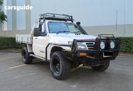 White 2006 Nissan Patrol Ute Tray DX 4X4